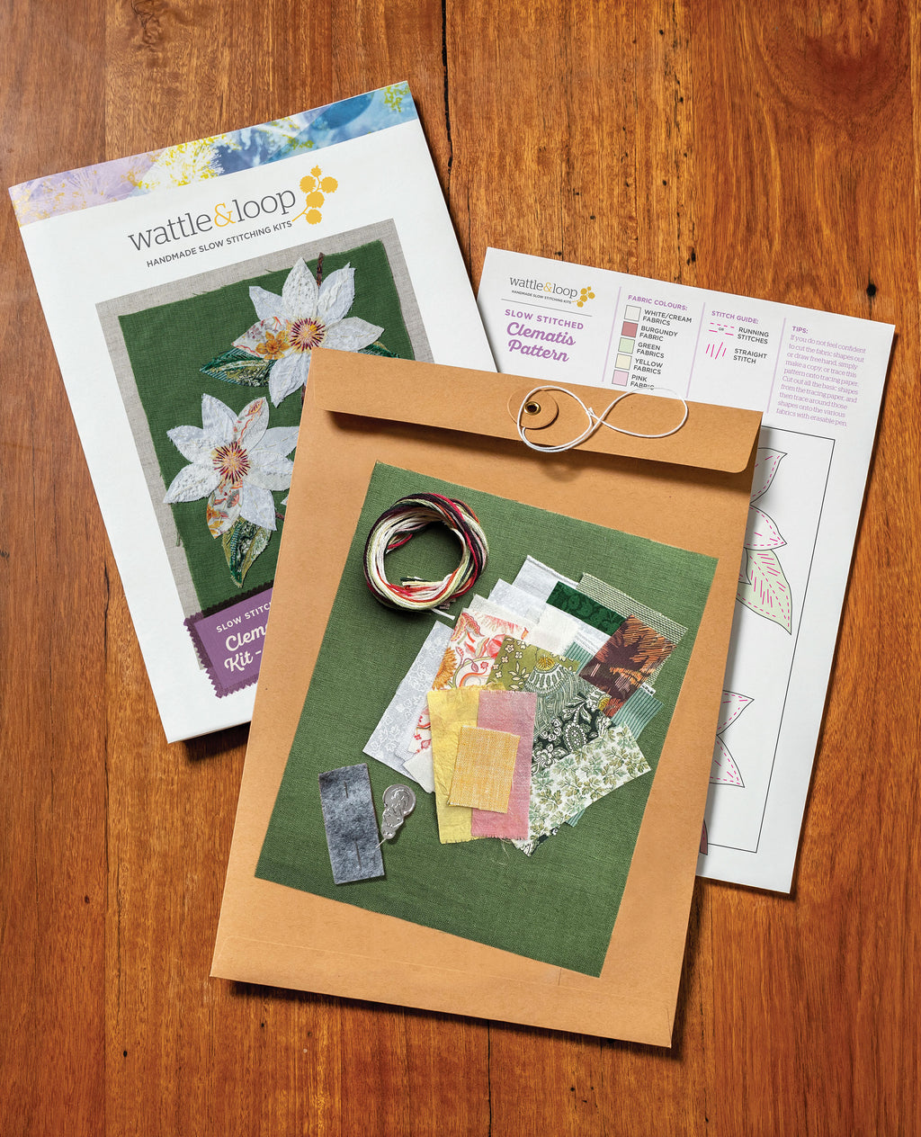 Clematis Green Slow-Stitching Kit image 2