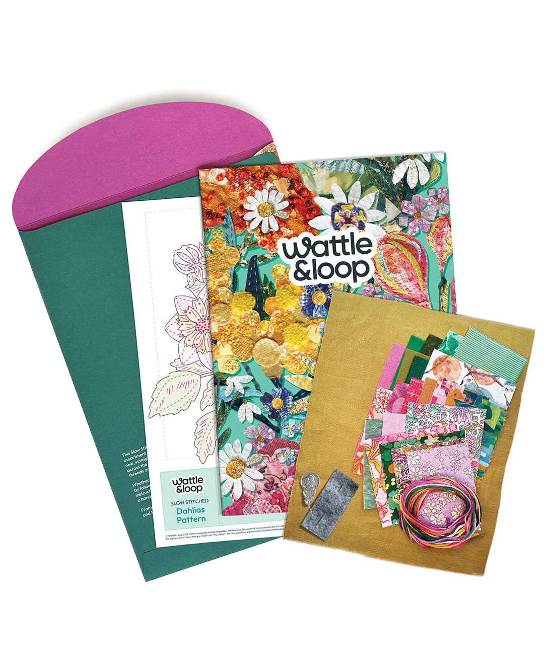 Dahlias Slow-Stitching Kit image 2