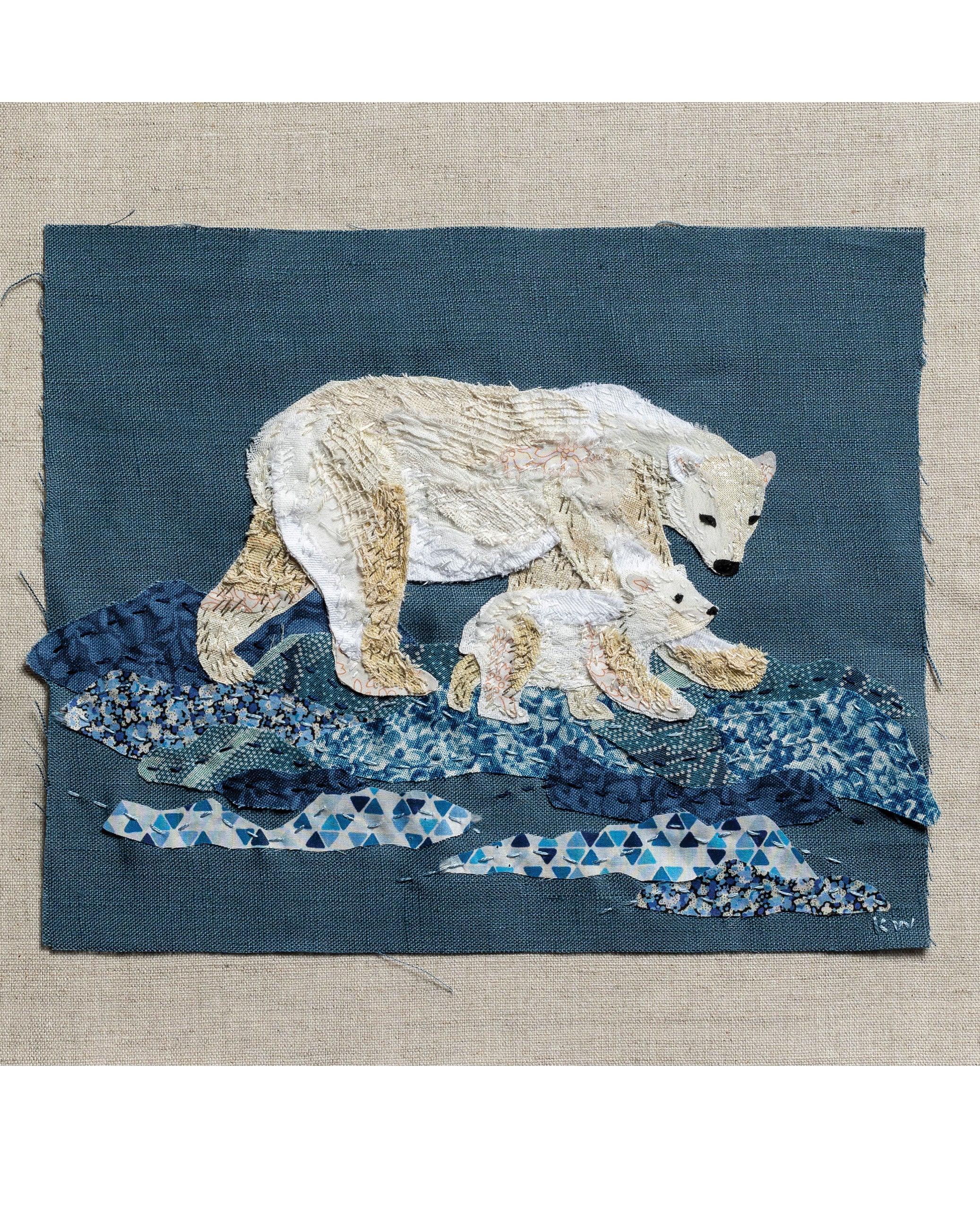 Polar Bears Slow-Stitching Kit image 1