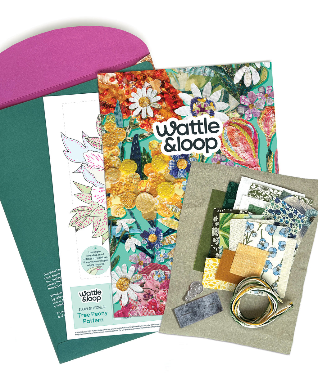 Tree Peony Slow-Stitching Kit image 2