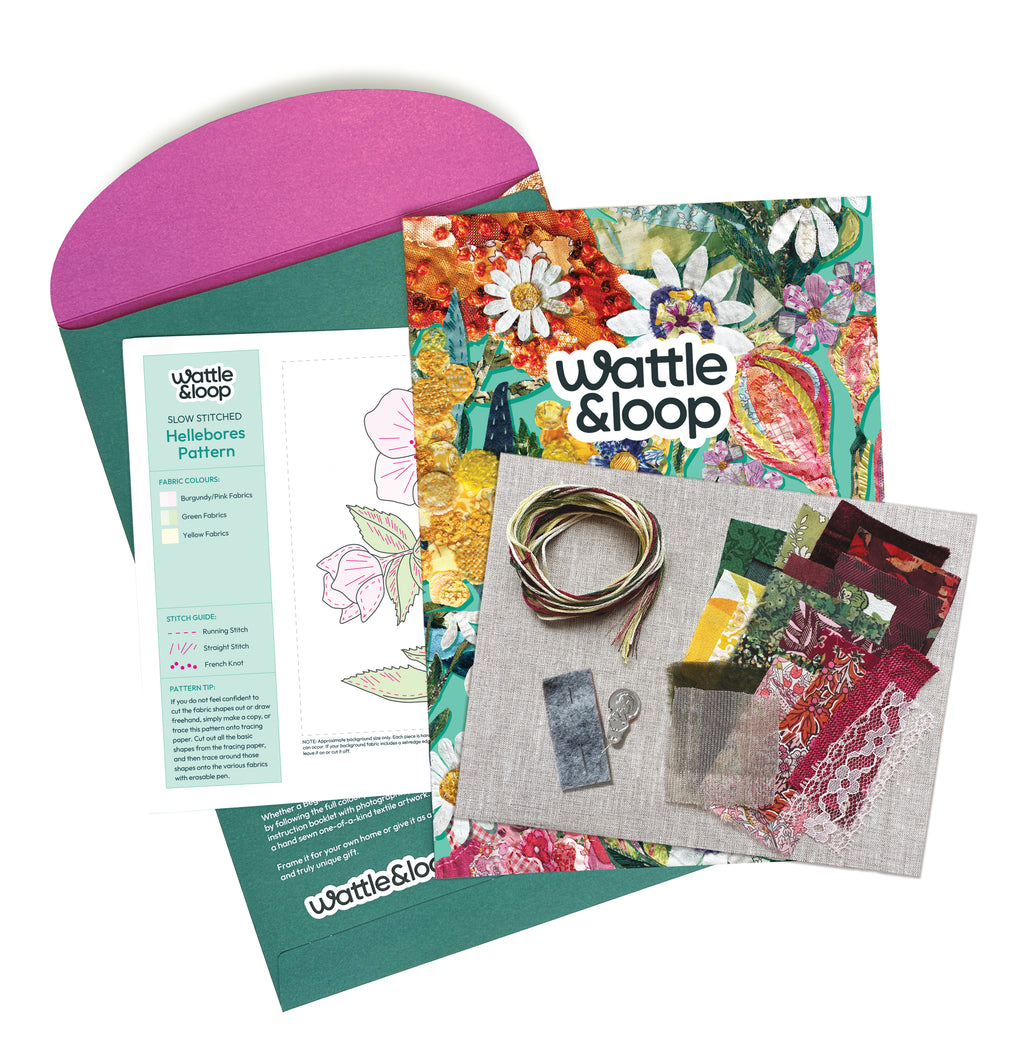 Hellebores Slow-Stitching Kit