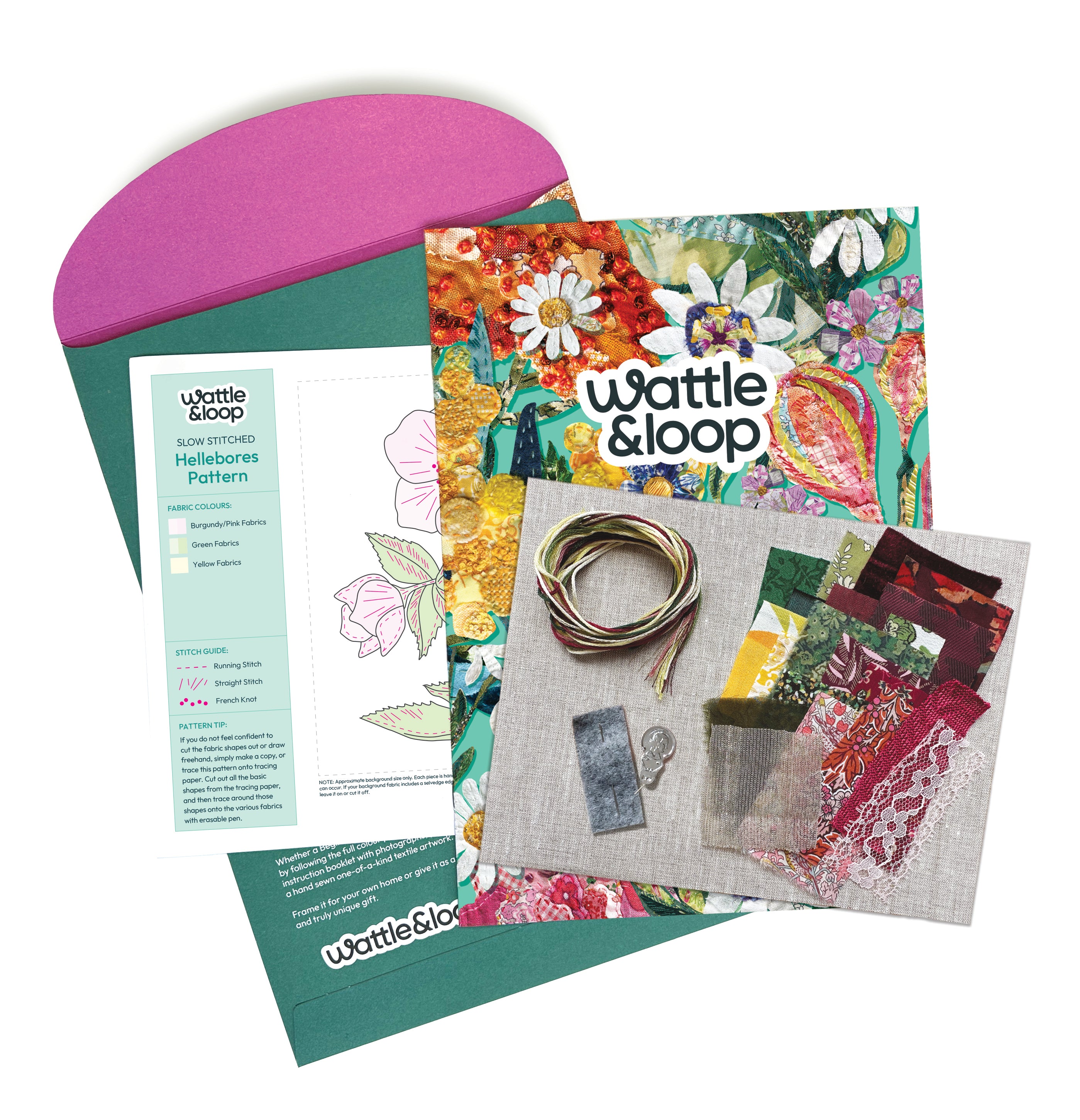 Hellebores Slow-Stitching Kit
