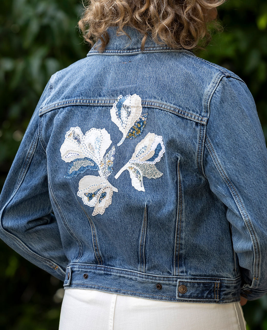 Cool Blooms Iron-On Slow-Stitching Kit image 0