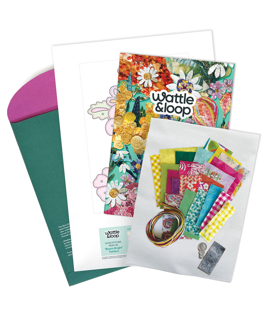 Bloom Bright Iron-On Slow-Stitching Kit image 4