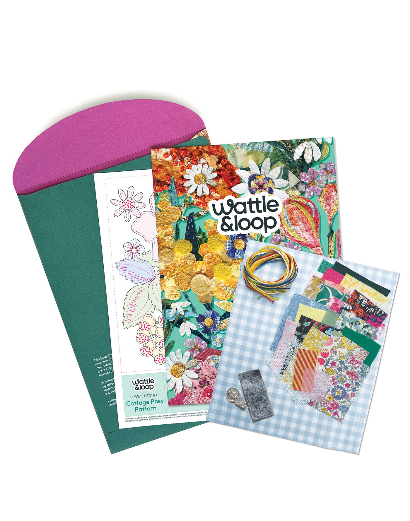 Cottage Posy Slow-Stitching Kit image 2