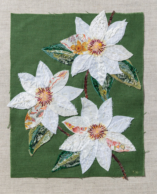 Clematis Green Slow-Stitching Kit image 1