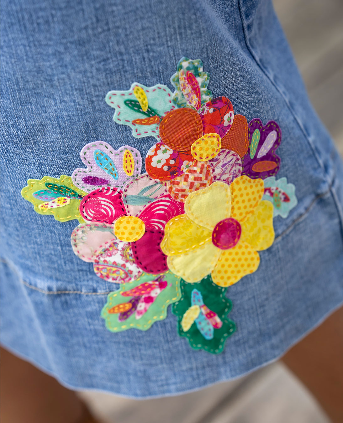 Bloom Bright Iron-On Slow-Stitching Kit image 3